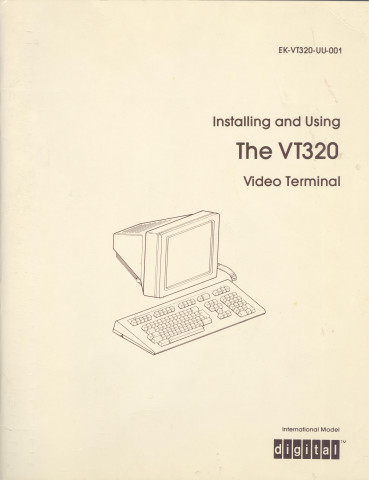 DEC - Installing and Using The VT320 Video Terminal